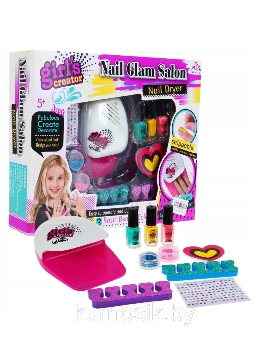 Детский маникюрный набор Nail Glam Salon с сушилкой Girls Creator, MBK-326 - фото 2 - id-p197610389
