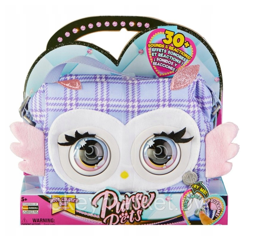 Интерактивная сумочка Spin Master Purse Pets Сова