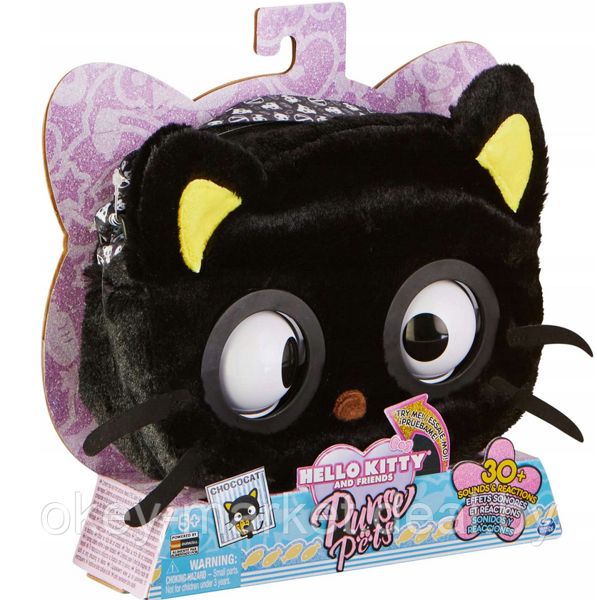 Интерактивная сумочка Spin Master Purse Pets Hello Kitty Chococat - фото 3 - id-p197612152