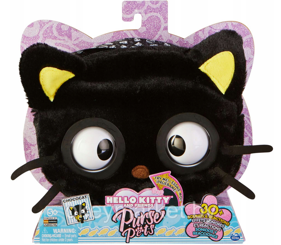 Интерактивная сумочка Spin Master Purse Pets Hello Kitty Chococat - фото 1 - id-p197612152