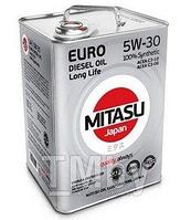 Моторное масло MITASU 5W30 6L EURO PAO LL III ACEA C3API SN VW 504.00 507.00BMW LL-04, MB229.51 MJ2106