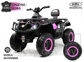Детский электроквадроцикл RiverToys T001TT 4WD (розовый)