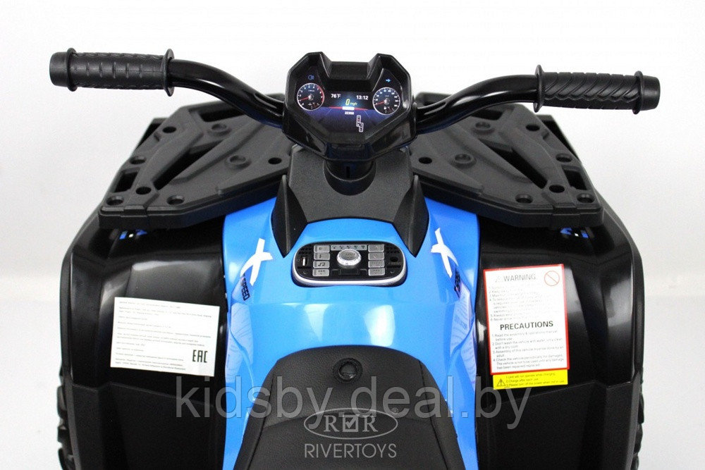 Детский электроквадроцикл RiverToys T001TT 4WD (синий) - фото 5 - id-p184973271