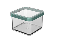Контейнер для хранения Loft Premium 0,5 л квадрат, прозрачный/зеленый