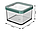 Контейнер для хранения Loft Premium 0,5 л квадрат, прозрачный/зеленый, фото 3