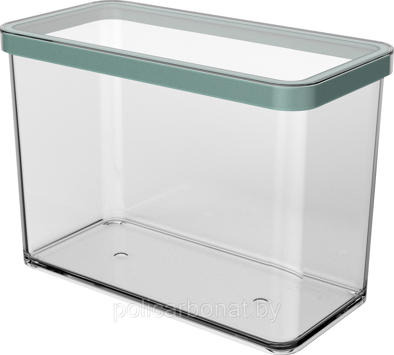 Контейнер для хранения Loft Premium 2,1 л, прозрачный/зеленый, фото 1