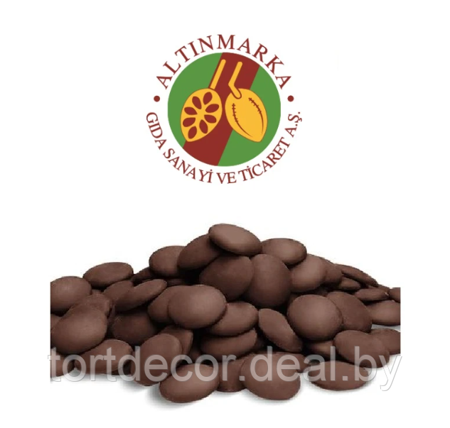 Шоколад темный 53% в дисках ALTINMARKA, Турция 100г - фото 1 - id-p197618635