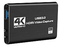 Карта видеозахвата USB3.0 - HDMI 4K, ver.06, черный 556330