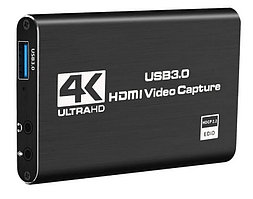Карта видеозахвата USB3.0 - HDMI 4K, ver.06, черный 556330