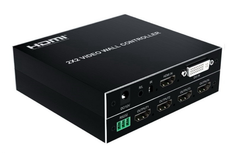 Контроллер видеостены HDMI FullHD на 4 экрана 2x2 556331 - фото 1 - id-p197618670