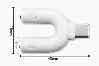Адаптер - переходник USB Type-C - 2x jack 3.5mm (AUX), наушники / микрофон, белый 556277 - фото 4 - id-p197618791