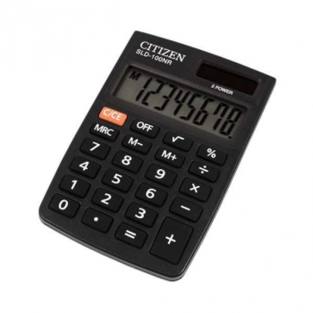 Калькулятор карманный CITIZEN SLD-100NR, 8 разр.арт.SLD-100NR - фото 1 - id-p197618553