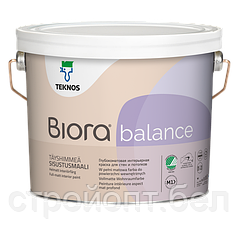 Глубокоматовая интерьерная краска для стен и потолков Teknos Pro Biora Balance, 9 л, Финляндия