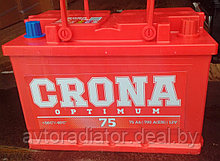 Аккумулятор CRONA 6CT-75  a/h  550A L-R