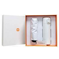 Подарочный набор термос Xiaomi So Home Thermos Cup 380ml + Mi Rumrella