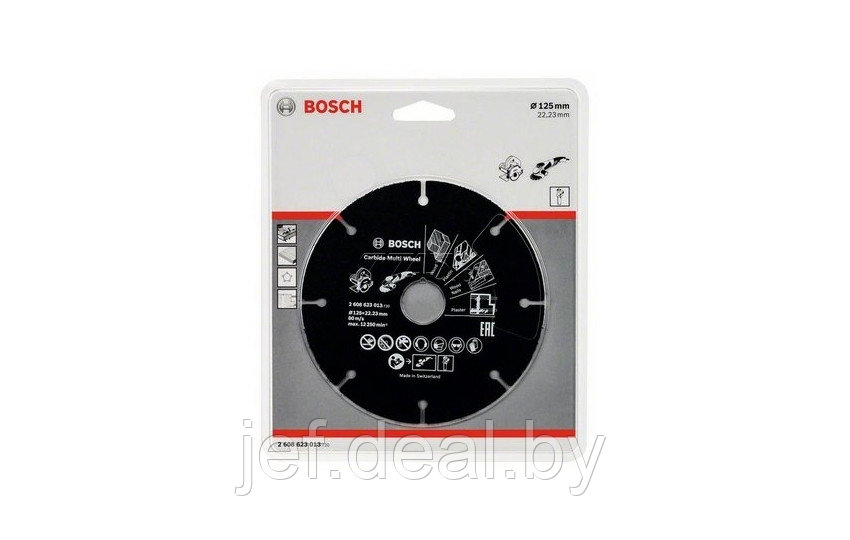 Круг отрезной 125х1.0x22.2 мм для дерева MULTI WHEEL BOSCH 2608623013