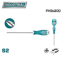 Отвертка крестовая PH3 200 мм TOTAL THT26PH3200