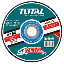 Круг отрезной 180x6,0x22,2 мм по металлу TOTAL TAC2231801