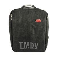 Сумка-рюкзак универсальная(жесткий каркас, утолщенные стенки для защиты ноутбука, выход для кабеля, 9карманов,