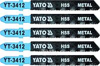Полотна для электролобзика по металлу 50x75x1,0мм 21TPI (5шт) Yato YT-3412