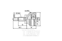 ШРУС внешний RENAULT Kangoo 1.2-1.9D 97>/Clio II 1.2-1.9D 98> AYWIPARTS AW1510205A