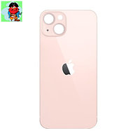 Задняя крышка (стекло) для Apple iPhone 13, цвет: розовый (широкое отверстие под камеру)