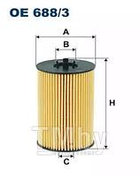 Фильтр масляный Audi A3. A4. A6 12-. Seat Leon 12-. Skoda Octavia 12-. VW Golf VII FILTRON OE688/3