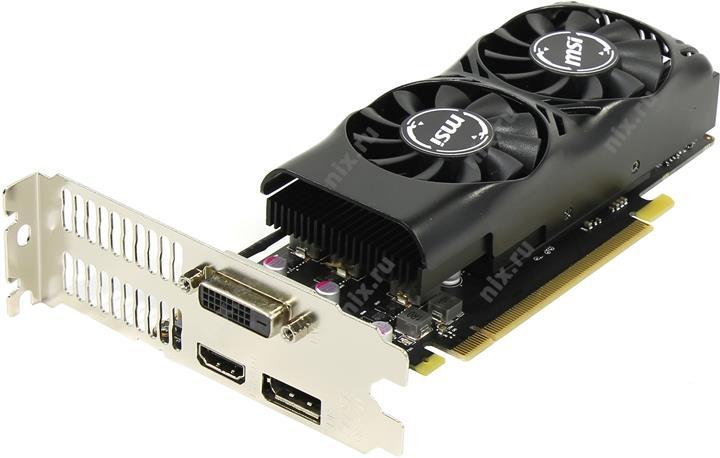 4Gb PCI-E GDDR5 MSI GTX 1050 Ti 4GT LP (RTL) DVI+HDMI+DP GeForce GTX1050Ti