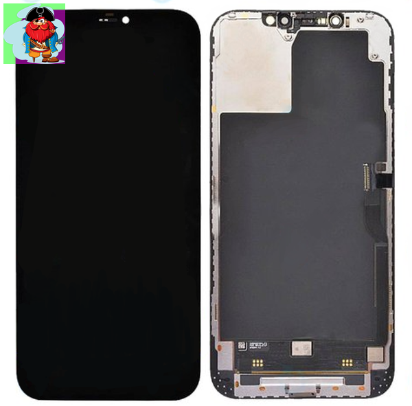Экран для Apple iPhone 13 Pro MAX с тачскрином, цвет: черный (оригинал, переклейка) - фото 1 - id-p197726620