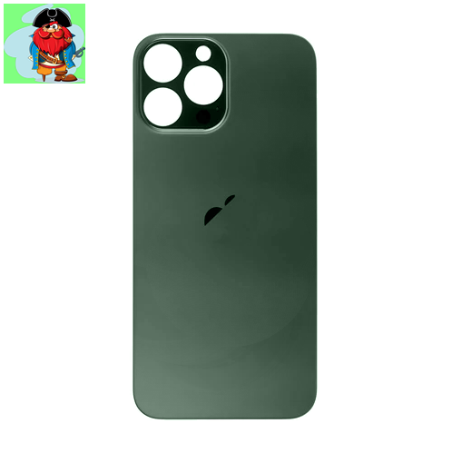 Задняя крышка (стекло) для Apple iPhone 13 Pro MAX, цвет: зеленый (широкое отверстие под камеру) - фото 1 - id-p197730776