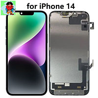 Экран для Apple iPhone 14 с тачскрином, цвет: черный (оригинальный, снятый)