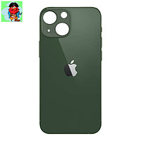 Задняя крышка (стекло) для Apple iPhone 13, цвет: зеленый (широкое отверстие под камеру)