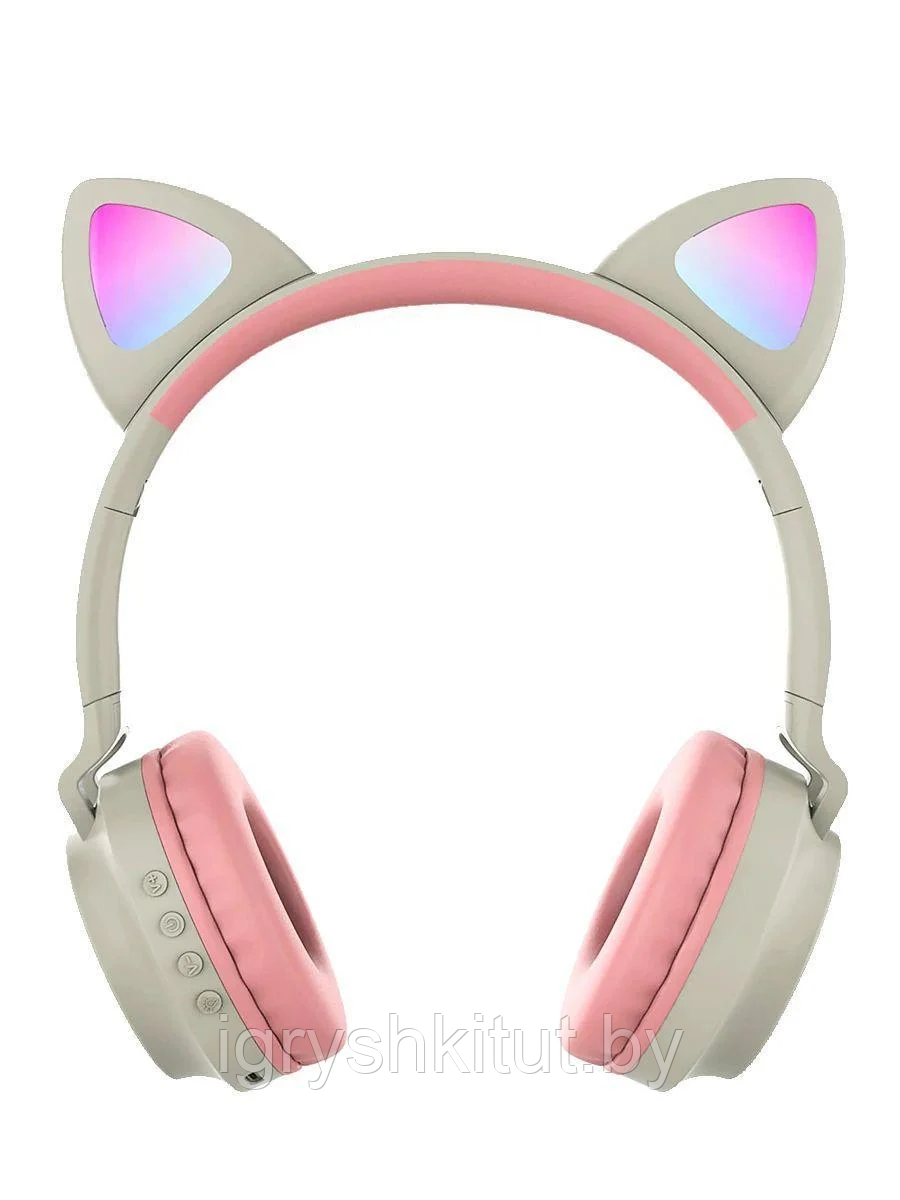 Беспроводные наушники с ушками Wireless Headphones Cat Ear, разные цвета - фото 1 - id-p197757349