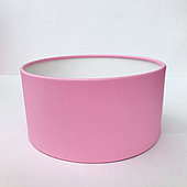 Коробка короткая круглая D18 см, розовый