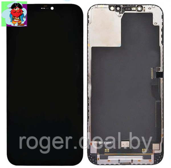 Экран для Apple iPhone 13 Pro MAX с тачскрином, цвет: черный (оригинал, переклейка) - фото 1 - id-p197726360