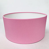 Коробка короткая круглая D21 см, розовый