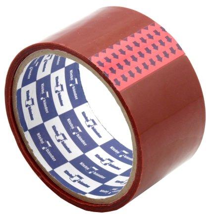 Клейкая лента упаковочная цветная Klebebander 48 мм*25 м, толщина ленты 40 мкм, красная