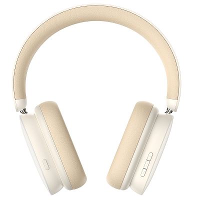 Наушники Baseus Bowie H1 Noise-Cancelling Wireless Headphones Rice White (NGTW230002) белые - фото 3 - id-p197758358