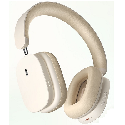 Наушники Baseus Bowie H1 Noise-Cancelling Wireless Headphones Rice White (NGTW230002) белые - фото 6 - id-p197758358