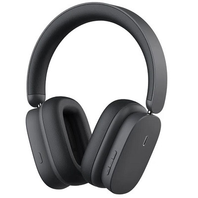 Наушники Baseus Bowie H1 Noise-Cancelling Wireless Headphones Gray (NGTW230013) черный - фото 1 - id-p197758359