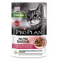 Корм для кошек PRO PLAN Nutrisavour кусочки в соусе утка 85гр