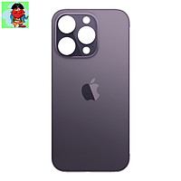 Задняя крышка (стекло) для Apple iPhone 14 Pro MAX, цвет: фиолетовый (широкое отверстие под камеру)