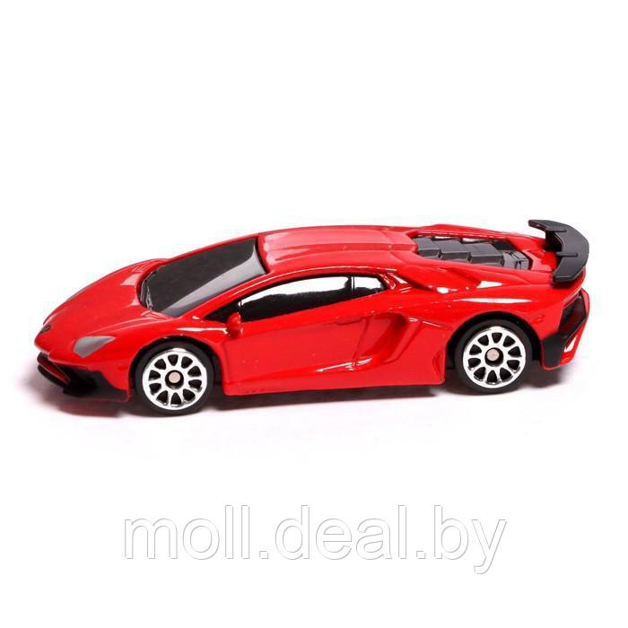 Машина металлическая LAMBORGHINI AVENTADOR LP750-4 SV, 1:64, цвет красный - фото 2 - id-p197270049