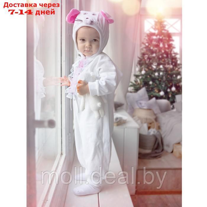 Карнавальный костюм для малышей "Мышка с декором"велюр, хлопок,рострост 74-92 - фото 1 - id-p197645428