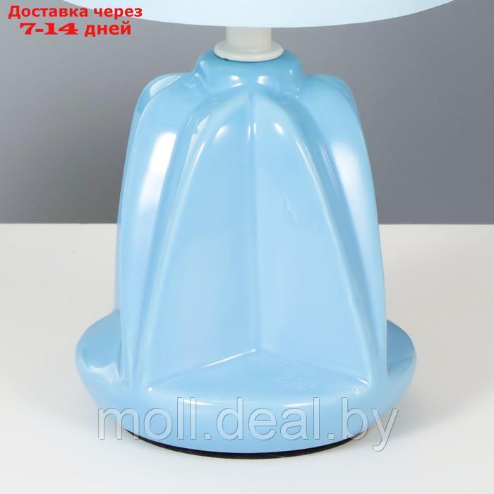 Настольная лампа "Лаура" Е14 40Вт голубой 13х13х26,5 см - фото 5 - id-p197644629