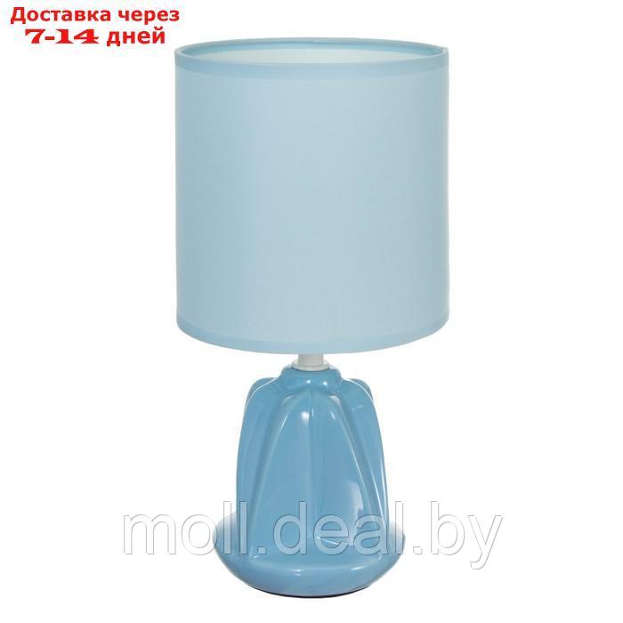 Настольная лампа "Лаура" Е14 40Вт голубой 13х13х26,5 см - фото 7 - id-p197644629