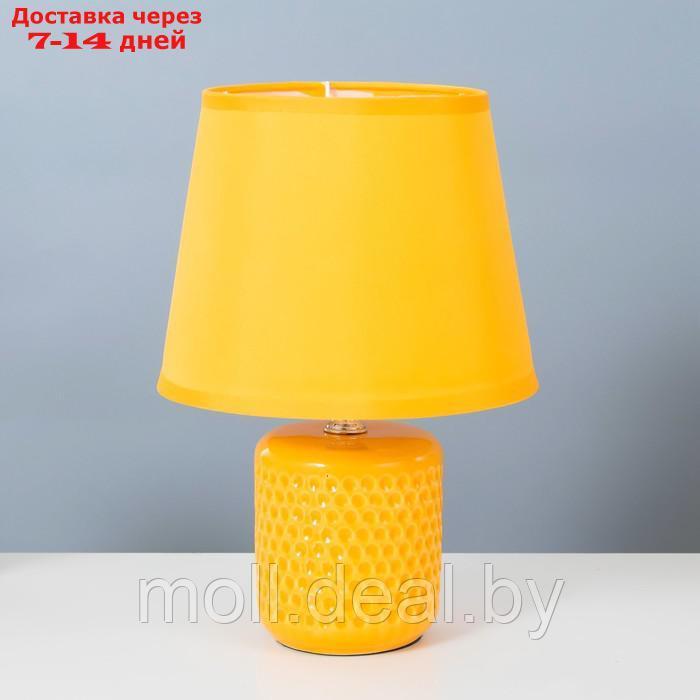 Настольная лампа "Манолия" Е14 40Вт желтый 18х18х27 см - фото 1 - id-p197644656