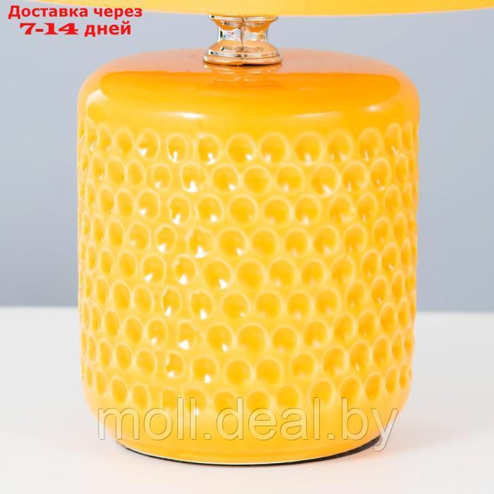 Настольная лампа "Манолия" Е14 40Вт желтый 18х18х27 см - фото 5 - id-p197644656