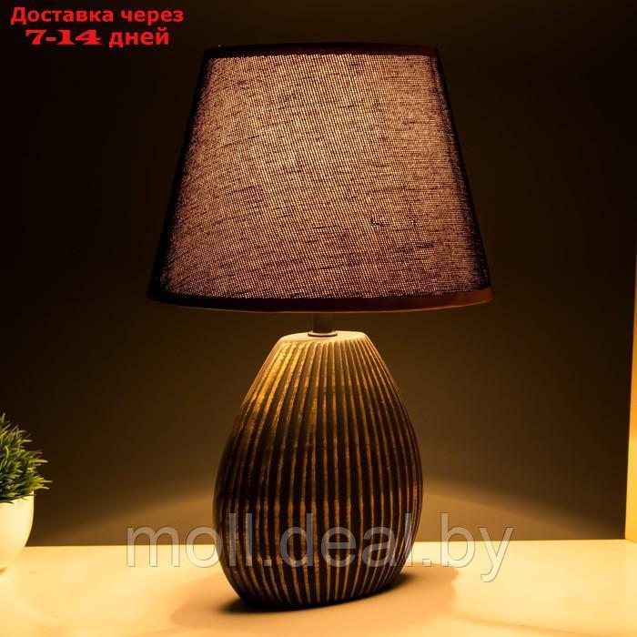 Настольная лампа "Аллано" E14 40Вт черно-золотой 20х25х39 см - фото 3 - id-p197644659