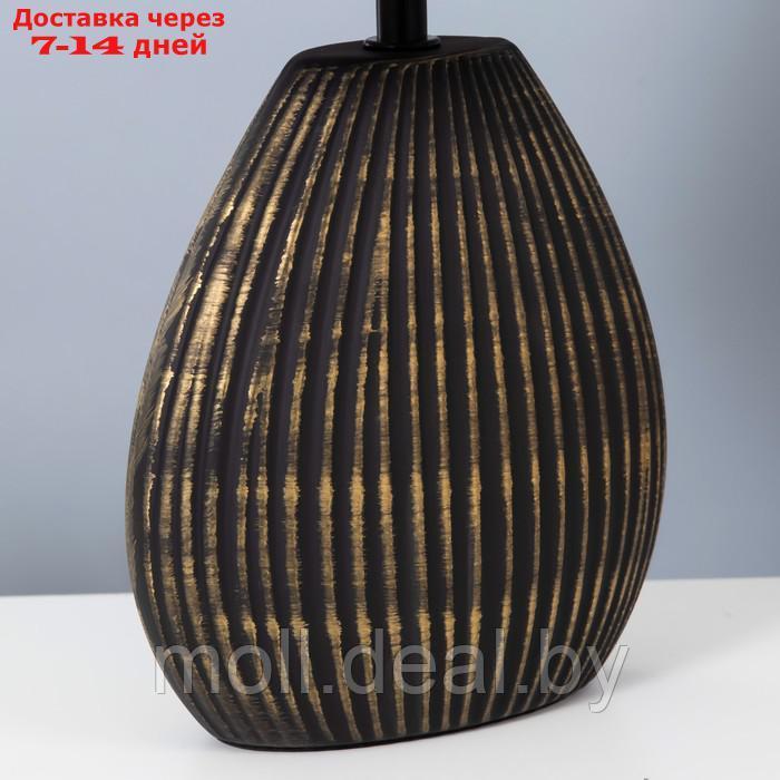 Настольная лампа "Аллано" E14 40Вт черно-золотой 20х25х39 см - фото 5 - id-p197644659